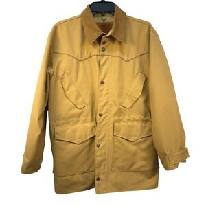 VTG Schaefer Outfitter Mens Tan Western Barn Chore Coat Style 202L Made in USA